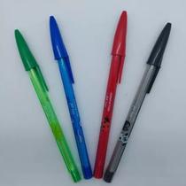 Kit C/4 Canetas Compactor Esferografica Jetlux Coloridas