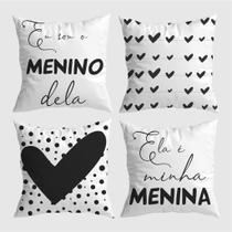 Kit C/ 4 Capas De Almofadas Decorativas Geométricas 40x40cm Kit C/ 4 Capas De Almofadas Decorativas Geométricas 40x40cm