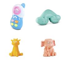 Kit C/ 4 - Celular Azul Com Som e Melodias + Mordedor - Omg