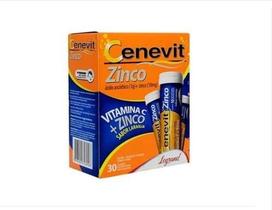 Kit c/ 4 Cenevit Zinco 1g + 10mg Laranja 30 Comprimidos