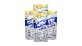 Kit c/ 4 Cera Poliflor Brilho Máximo Sachê 500ml Incolor Kit c/ 4 Cera Poliflor Brilho Máximo Sachê 500ml Incolor