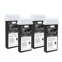 Kit c/4 Ceras Depilatória Negra Refil Roll On Depilflax 100g Kit c/4 Ceras Depilatória Negra Refil Roll On Depilflax 100g