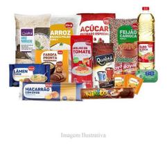 Kit C/ 4 Cesta Básica Completa Alimentos Essenciais 16 Itens Kit C/ 4 Cesta Básica Completa Alimentos Essenciais 16 Itens
