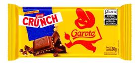 Kit c/ 4 Chocolate Garoto Ao Leite Crunch 80g