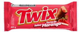 Kit c/ 4 Chocolate Twix Sabor Torta De Morango 40g