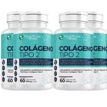 KIT C/4 Colá ge no Tipo 2 UC II 40mg 60 Caps Floral Ervas