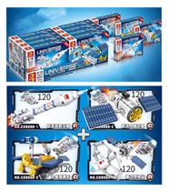 Kit c/ 4 conj. Blocos de Montar Estação Espacial 4 em 1