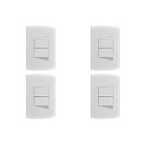 Kit C/4 - Conjunto Peesa Alfa 1505A 2 interruptores Simpl...
