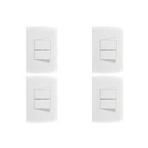 Kit C/4 - Conjunto Peesa Alfa 1505B 2 interruptores Paral...