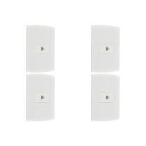 Kit C/4 - Conjunto Peesa Alfa 1516 Tomada Tel Rj11(Jack)...