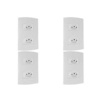 Kit C/4 - Conjunto Peesa Alfa 1547 2Tom 20A Branco Kit C/4 - Conjunto Peesa Alfa 1547 2Tom 20A Branco