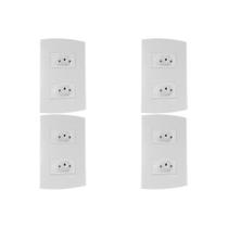 Kit C/4 - Conjunto Peesa Alfa 1547 2Tom 20A Branco Kit C/4 - Conjunto Peesa Alfa 1547 2Tom 20A Branco