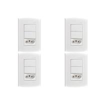 Kit C/4 - Conjunto Peesa Alfa 1548A 2 interruptores Sim.T...