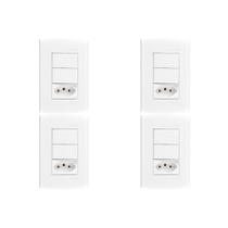 Kit C/4 - Conjunto Peesa Alfa 1548B 2 interruptores Par.T...
