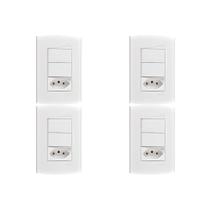 Kit C/4 - Conjunto Peesa Alfa 1548C 1S.1P.Tom 10A Branco