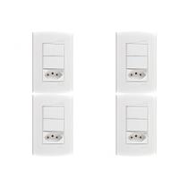 Kit C/4 - Conjunto Peesa Alfa 1548C 1S.1P.Tom 10A Branco