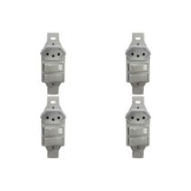 Kit C/4 - Conjunto Perlex''Branca''Sem Placa(2Simples+Tomada .. Kit C/4 - Conjunto Perlex''Branca''Sem Placa(2Simples+Tomada ..