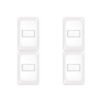 Kit C/4 - Conjunto Pial Pop 1Paralelo 10A Lgx020 Branco