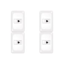 Kit C/4 - Conjunto Pial Pop 1Rj11 Lgx090 Branco Kit C/4 - Conjunto Pial Pop 1Rj11 Lgx090 Branco