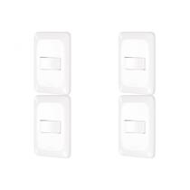 Kit C/4 - Conjunto Pial Pop 1Simp+1 Paralelo Lgx102 Branco Kit C/4 - Conjunto Pial Pop 1Simp+1 Paralelo Lgx102 Branco