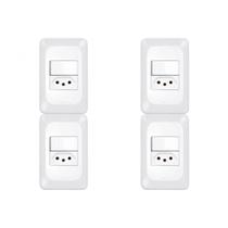 Kit C/4 - Conjunto Pial Pop Modulo Com Placa 4X2 - 1 Simp...