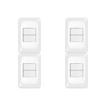 Kit C/4 - Conjunto Pial Pop Modulo Com Placa 4X2 - 1 Simp...