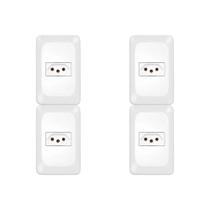 Kit C/4 - Conjunto Pial Pop Modulo Com Placa 4X2 - 1 Toma... Kit C/4 - Conjunto Pial Pop Modulo Com Placa 4X2 - 1 Toma...
