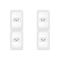 Kit C/4 - Conjunto Pial Pop Modulo Com Placa 4X2 - 1 Toma... Kit C/4 - Conjunto Pial Pop Modulo Com Placa 4X2 - 1 Toma...