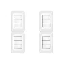 Kit C/4 - Conjunto Pial Pop Modulo Com Placa 4X2 - 3 Para... Kit C/4 - Conjunto Pial Pop Modulo Com Placa 4X2 - 3 Para...