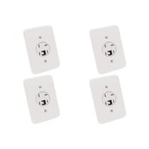 Kit C/4 - Conjunto Radial Pollar 1402024 1Tomada Fone Rj11 Kit C/4 - Conjunto Radial Pollar 1402024 1Tomada Fone Rj11