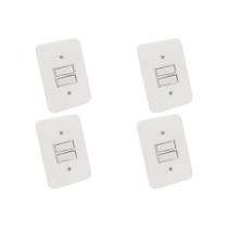 Kit C/4 - Conjunto Radial Pollar 1901007 1 Interruptor Si...