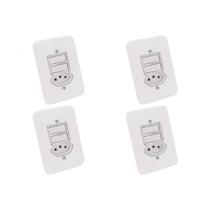 Kit C/4 - Conjunto Radial Pollar 1901111 2Pp 1Tomada 10A