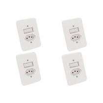 Kit C/4 - Conjunto Radial Pollar 1901118 1 Interruptor Si...