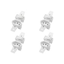 Kit C/4 - Conjunto Radial Pollar 1901137 1S 1Tomada 10A S/P