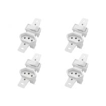 Kit C/4 - Conjunto Radial Pollar 1901137 1S 1Tomada 10A S/P