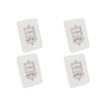 Kit C/4 - Conjunto Radial Pollar 1901219 2Ss 1Tomada 20A