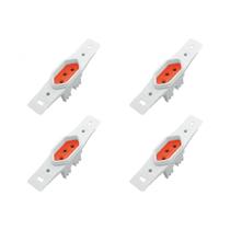 Kit C/4 - Conjunto Radial Pollar 1901377 1Tomada 20A Vm S/P