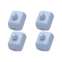 Kit C/4 - Controle Ventilador Luz Sob Qualitronix Branco V39