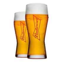 Kit c/4 Copos Transparente Budweiser 400ml