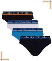 Kit C/4 Cueca Lupo Kids Slip Algodão Meninos 00361-001