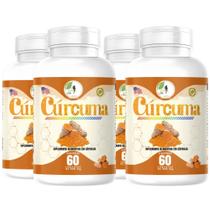 KIT C/4 Cur cuma pura 60 capsulas Fits Life