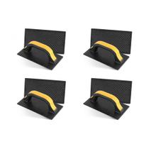 Kit C/4 - Desempenadeira Pvc Roma 12X22 Corrugada Preta 5... Kit C/4 - Desempenadeira Pvc Roma 12X22 Corrugada Preta 5...