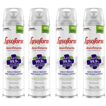 Kit c/4 Desinfetante Lysoform Aerossol Uso Geral Original 360ml