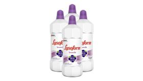 Kit c/ 4 Desinfetante Lysoform Perfumado Lavanda - 1 Litro