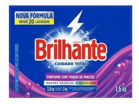 Kit c/ 4 Detergente Em Po Brilhante Cuidado Total 1.6kg
