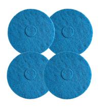 Kit C/4 Disco Limpa Porcelanato Azul Enceradeira 350mm British