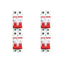 Kit C/4 - Disjuntor Steck Din Bipolar 16A Sd62 3Ka Kit C/4 - Disjuntor Steck Din Bipolar 16A Sd62 3Ka