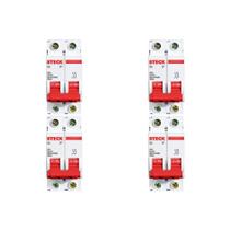 Kit C/4 - Disjuntor Steck Din Bipolar 20A Sd62 3Ka