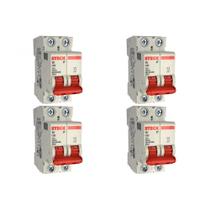 Kit C/4 - Disjuntor Steck "Din" Bipolar 50A. C Kit C/4 - Disjuntor Steck "Din" Bipolar 50A. C