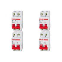 Kit C/4 - Disjuntor Steck Din Bipolar 63A Sd62 C Sdd62C63